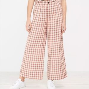 Lou and Grey Gingham Linen Pants